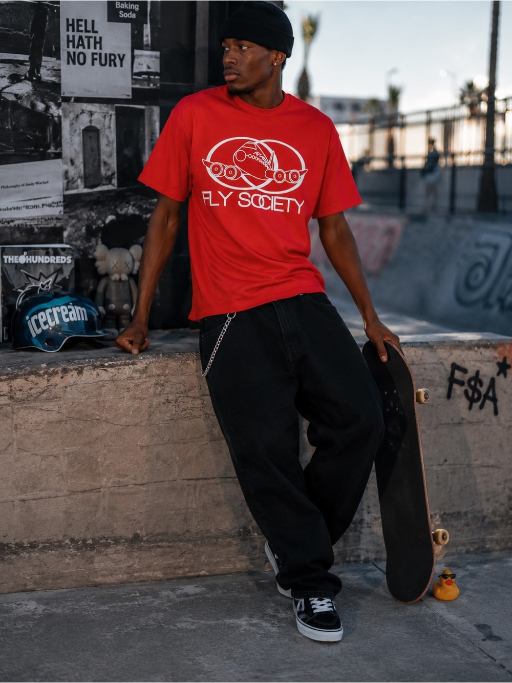 Fly Society Red Graphic Tee | Archive • c. 2010